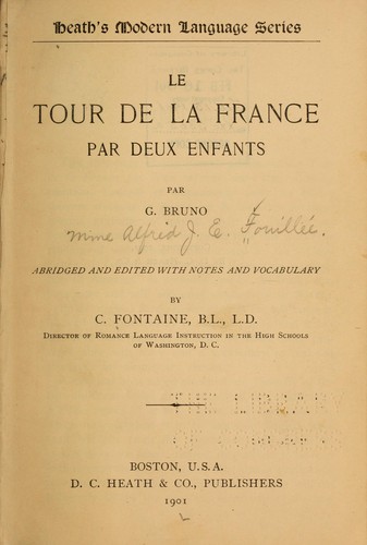 Le tour de la France par deux enfants