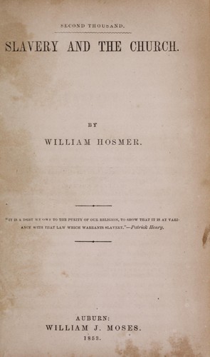 Slavery and the church