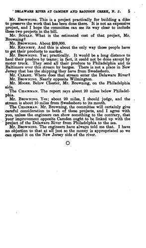 Delaware River at Camden and Raccoon Creek, N.J.