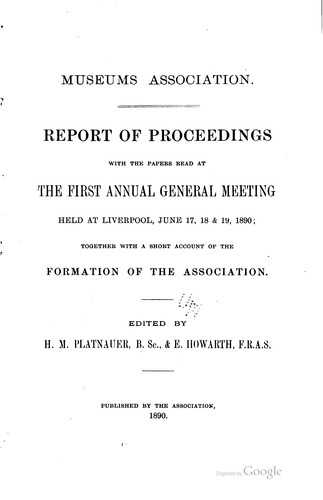 Report of proceedings