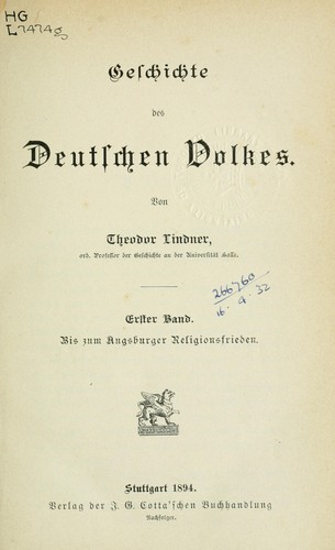 Geschichte des neutschen Volkes