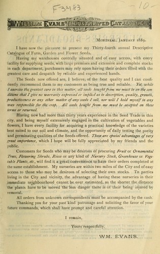 1889 illustrated catalog of choice seeds