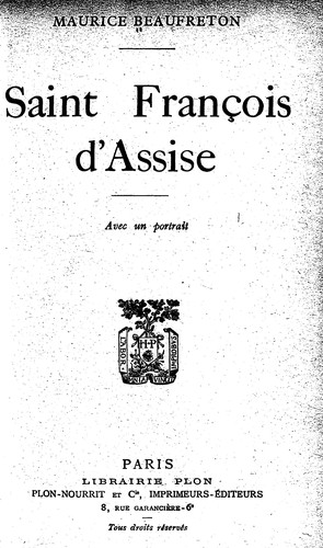 Saint François d'Assise