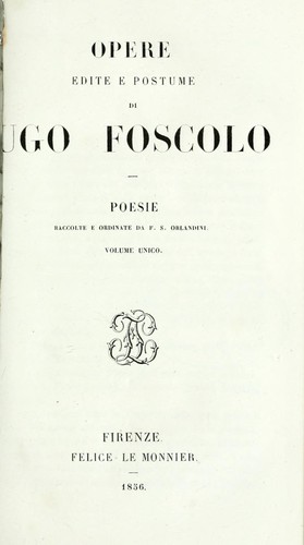 Opere edite e postume