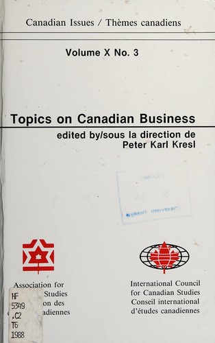 Topics on Canadian business