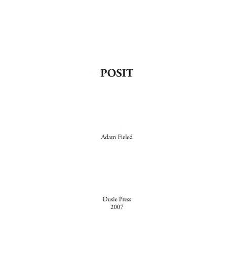 Posit: Dusie Press pdf (Dusie chapbook kollektiv), 2007