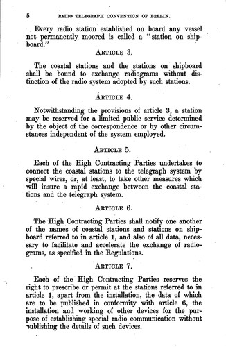 International Radio Telegraph Convention of Berlin: 1906: And Propositions ...