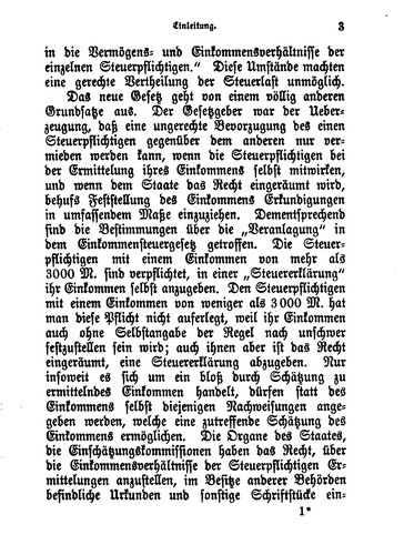 Einkommensteuergesetz vom 24. Juni 1891 nebst Ausführungsanweisung vom 5 ...