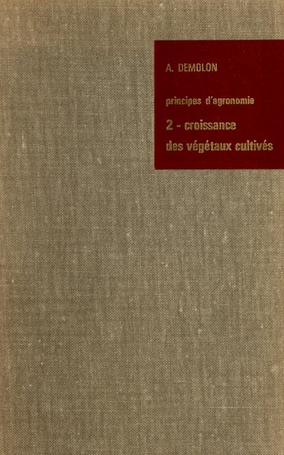 Principes d'agronomie