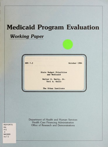 State budget priorities and Medicaid