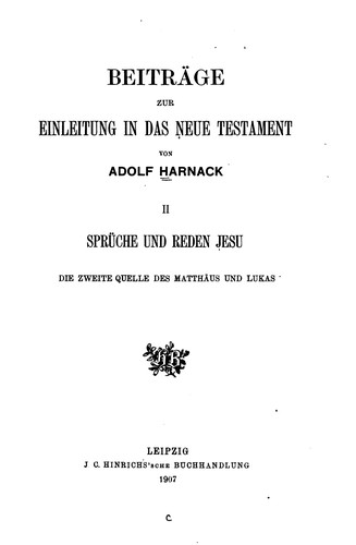 Beiträge zur Einleitung in das neue Testament