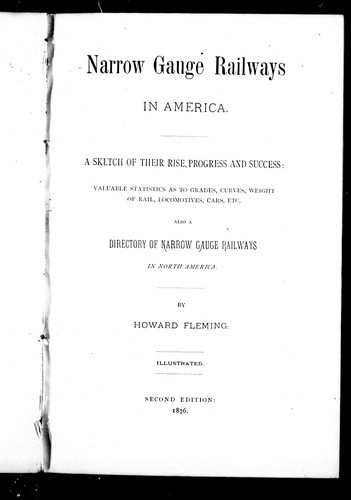 Narrow gauge railways in America
