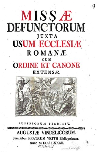 Missae defunctorum iuxta usum Ecclesiae Romanae