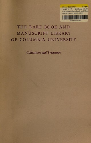 The Rare Book and Manuscript Library of Columbia University