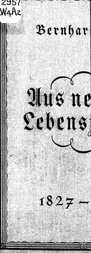 Aus neunzig Lebensjahren 1827-1928
