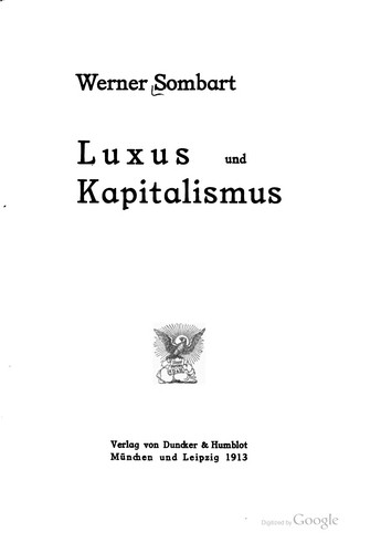 Studien zur Entwicklungsgeschichte des modernen Kapitalismus