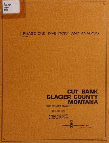 Phase one: inventory and analysis