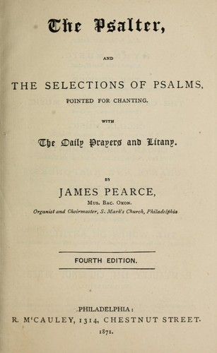 The Psalter and the selections of psalms