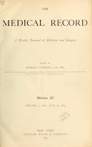 Medical record; a journal of medicine and surgery