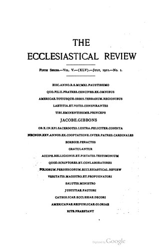 The American Ecclesiastical Review