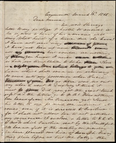 [Letter to] Dear Emma