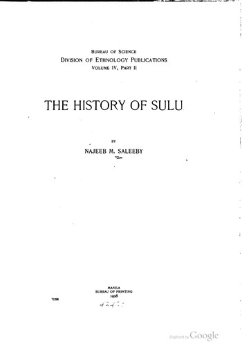 The history of Sulu
