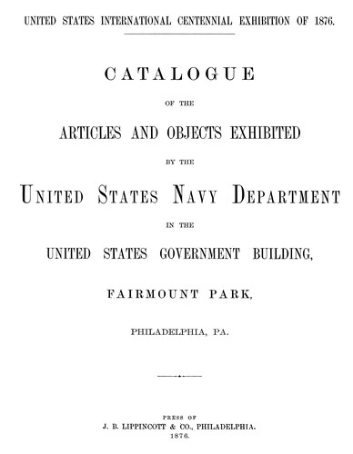 Catalogue of the articles and objects exhibited