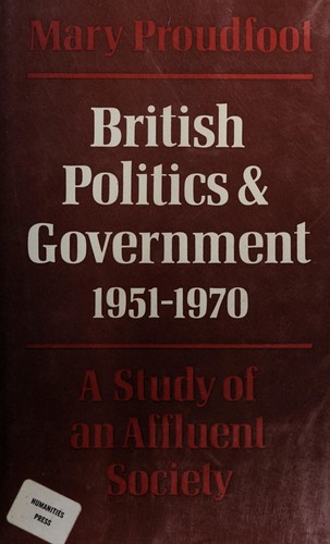 British politics and government, 1951-1970