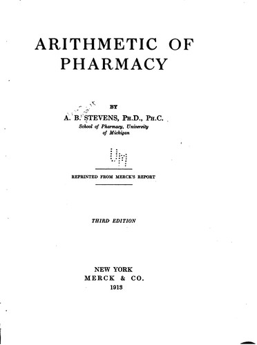 Arithmetic of Pharmacy