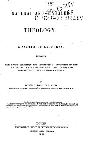 Natural and revealed theology