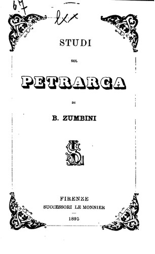 Studi sul Petrarca