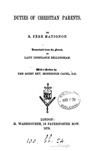 Duties Of Christian Parents