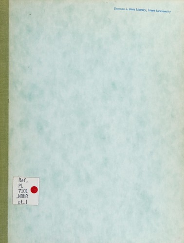 Nunggubuyu-English dictionary