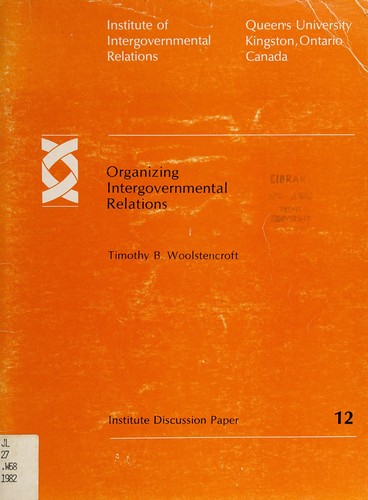 Organizing intergovernmental relations