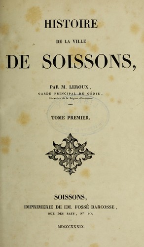 Histoire de la ville de Soissons