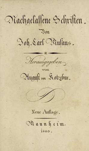 Nachgelassene Schriften