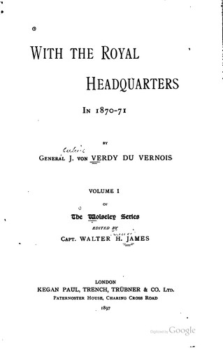 With the royal headquarters in 1870-71