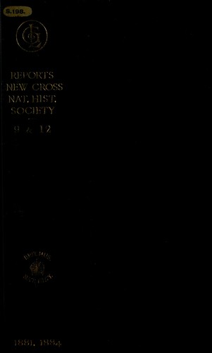 Report of the New Cross Microscopical and Natural History Society
