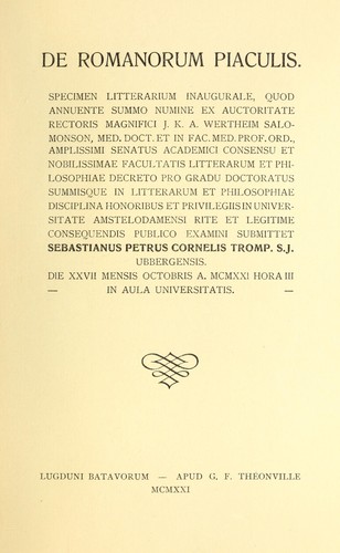 De Romanorum piaculis