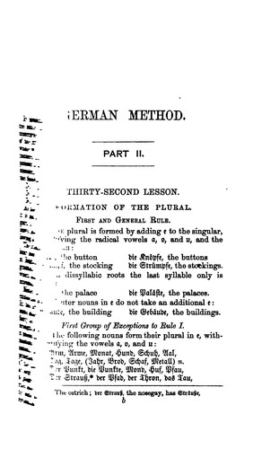 A method of learning German. Sequel to 'A German preparatory course'.