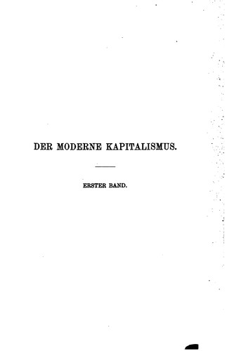 Der moderne Kapitalismus