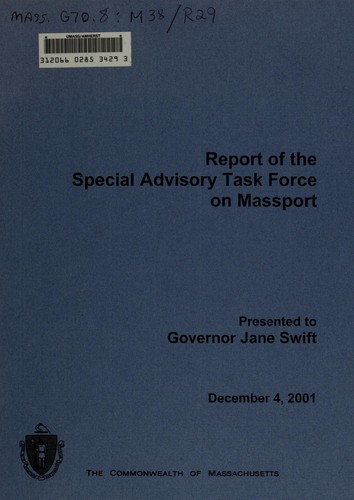 Report of the Special Advisory Task Force on Massport