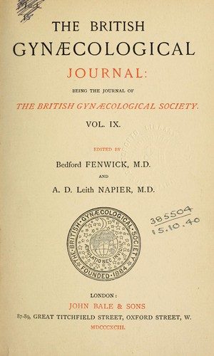 The British gynaecological journal