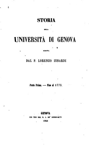 Storia della Università di Genova