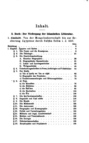 Geschichte der arabischen Litteratur