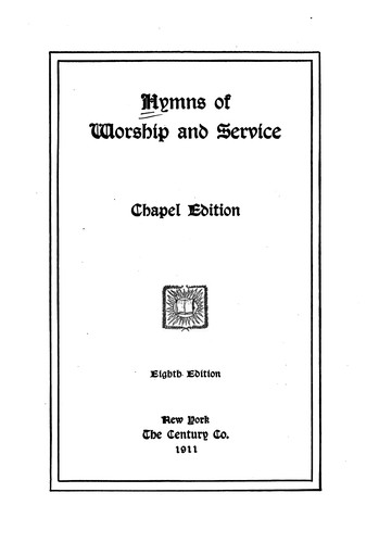 Hymns of Worship and Service