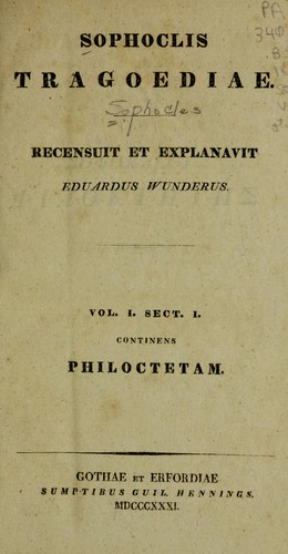 Sophoclis Tragoediae