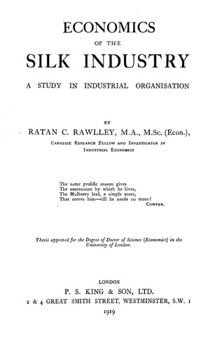 Economics of the silk industry