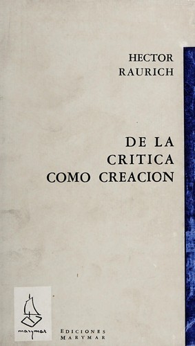 De la crítica como creación