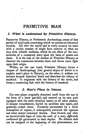 Primitive Man
